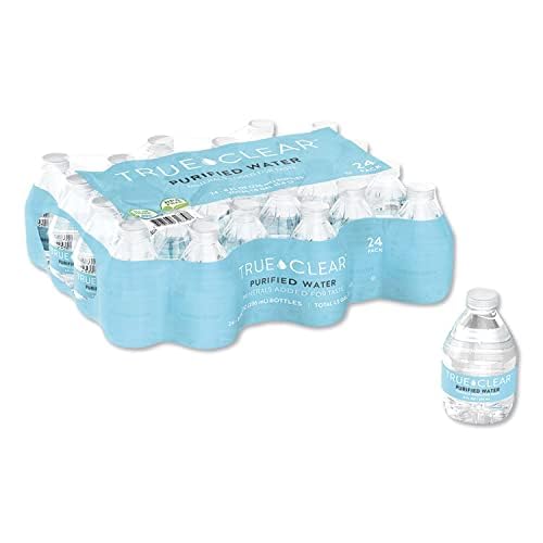 TRUE CLEAR 8OZ24CT 8 oz Bottle Purified Bottled Water - 24 Count