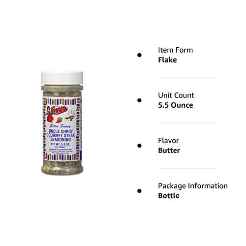 Bolner'S Fiesta Extra Fancy Uncle Chris Steak Seasoning, 5.5 Ounces