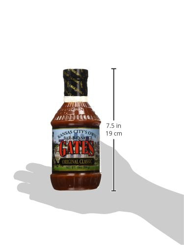 Gates Original Classic Bar-B-Q Sauce, 18 Ounce Bottle, Kansas City Style Barbecue Sauce
