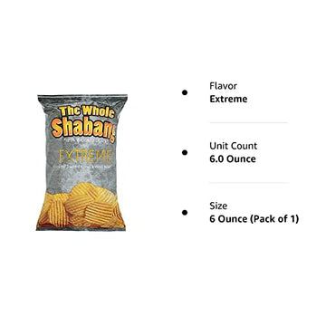 The Whole Shabang Potato Chips - 6 Oz. Bag (Extreme, 1 Bag) + Bonus Snack Clip!