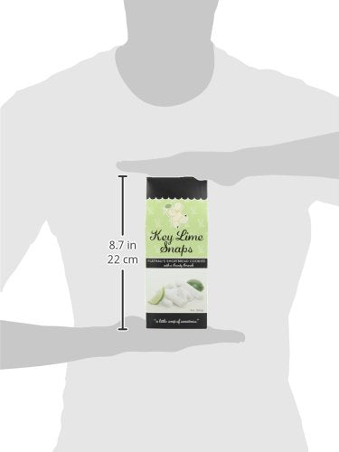 Flathau'S Fine Foods Key Lime Snaps, Powdered Shortbread Cookies, 8-Ounce Boxes (Pack Of 6)