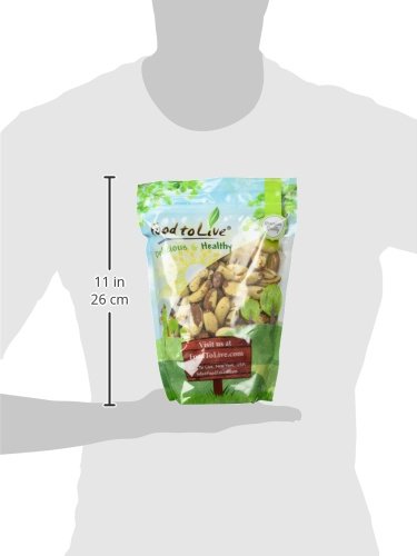 Food To Live - Organic Brazil Nuts, 2 Pounds Non-Gmo, Raw, Whole, No Shell, Unsalted, Kosher, Vegan, Keto, Paleo Friendly, Bulk, Trail Mix Snack, Good Source Of Selenium