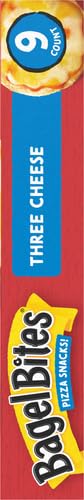 Bagel Bites Three Cheese Mini Pizza Bagel Frozen Snacks, 9 ct Box