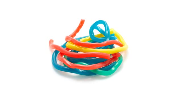Yupik Licorice Laces, 2.2 Lb, Multicolored, Sweet Flavor, Chewy, Spaghetti-Like Candy, Fun Treat, Delicious Snack, Ideal For Gif