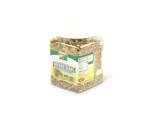 Mother Earth Products Dehydrated Fast Cooking Refried Bean Mix, 11 oz Quart Jar, Quick & Easy Meal Solution, Pack of 1