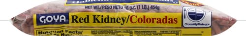 Goya Foods Red Kidney Beans, Dry, 16 Ounce (Pack Of 24)