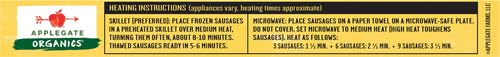 Applegate, Organic Chicken & Maple Breakfast Sausage, 7 oz (frozen)