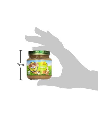 Earth'S Best Organic Baby Food Jars, Stage 2 Fruit Puree For Babies 6 Months And Older, Organic Pears, 4 Oz Resealable Glass Jar