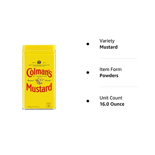Colman'S Dry Mustard Powder, 16 Ounce