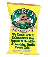 Dirty Chips Sour Cream And Onion Multi-Pack, 2-Oz Bags (Pack Of 50)
