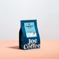 JOE COFFEE COMPANY Half Moon Half Caffeinated Ground Coffee, 12 oz Bag, Rainforest Alliance Certified, Kosher, Climate Friendly