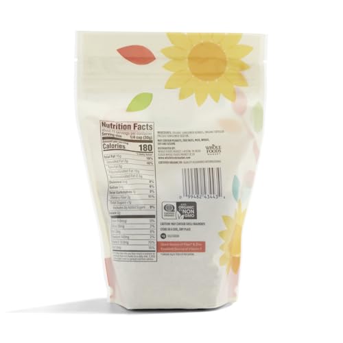 365 by Whole Foods Market, Organic Roasted Unsalted Sunflower Kernals, 12 Ounce