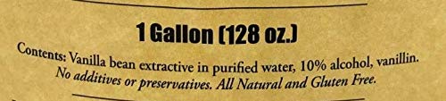 Blue Cattle Truck Trading Co. Gourmet Mexican Vanilla Extract, 1 Gallon, 128 Ounce