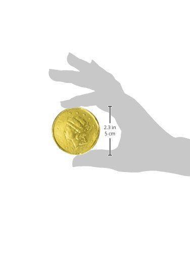 Madelaine Gold Chocolate Coins - Individually Wrapped Easter Candy Basket Fillers - 1/2 LB Easter Chocolates Large Gold Coins