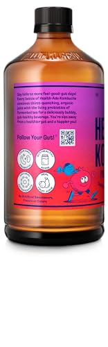 Health Ade Pomegranate Blueberry Organic Kombucha, 16oz