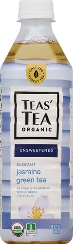 Teas' Tea, Tea Green Jasmine Organic, 16.9 Fl Oz