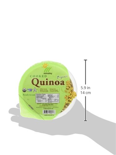Minsley Cooked Organic Quinoa, 4.2 oz. (Pack of 12)