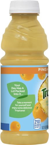 Tropicana Juice Drink, 15.2 Bottles, Pineapple Orange, 15.2 Oz (Pack of 12)