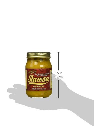 Slawsa All-Natural Gluten-Free The Gourmet Topping for Everything Certified Kosher Original Flavor 16 oz 1 pack