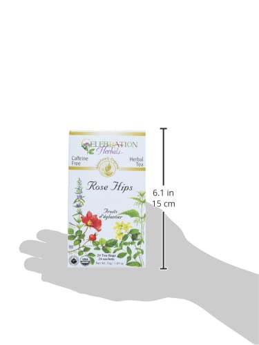 Celebration Herbals Rose Hips Tea Organic 24 Bag, 0.02 Pound