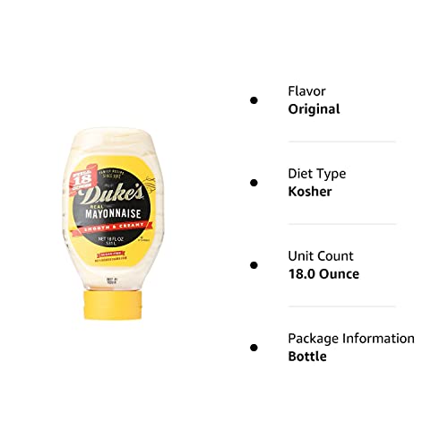 Duke’S Real Mayonnaise Squeeze Bottle, 18 Ounce (Pack Of 1)