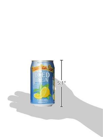 Hawaiian Sun Iced Tea, Lemon, 11.5-Ounce (Pack Of 24)