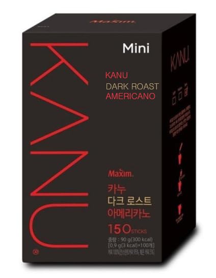 Generic Maxim Kanu Mini Dark Roasted Americano Coffee 0.9g x 150sticks, Ship from USA