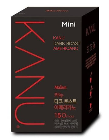 Generic Maxim Kanu Mini Dark Roasted Americano Coffee 0.9g x 150sticks, Ship from USA