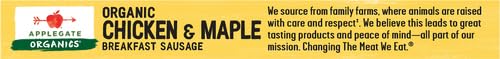 Applegate, Organic Chicken & Maple Breakfast Sausage, 7 oz (frozen)