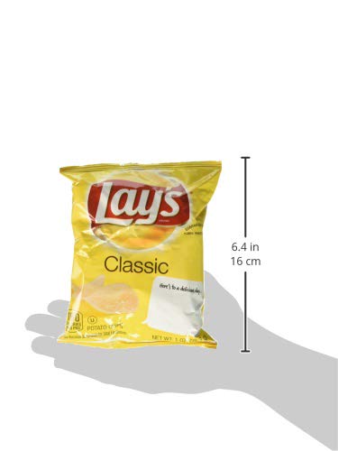 Lay'S Potato Chips, Classic, 1 Ounce (Pack Of 104)