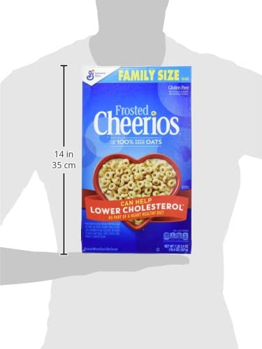 Cheerios Frosted Breakfast Cereal With Oats, Gluten Free, 18.4 Oz (Pack Of 7)