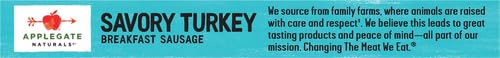 Applegate, Natural Savory Turkey Breakfast Sausage, 7 oz (Frozen)