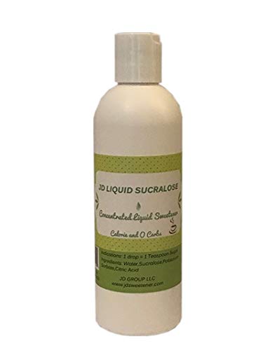 JD Sweetener Liquid Sucralose Concentrated Sweetener 8 Fl Oz Transparent
