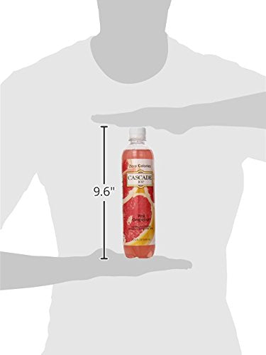 Cascade Ice Sparkling Water, Pink G fruit, 17.2 Fl Oz, Pack of 12