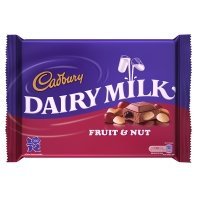 DAIRY MILK Cadbury Dairy Milk Fruit & Nut Chocolate Bar 120g (4.23 Ounce)
