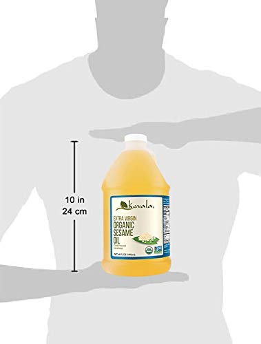Kevala Organic Extra Virgin Sesame Oil, 1/2 Gallon (64 floz)