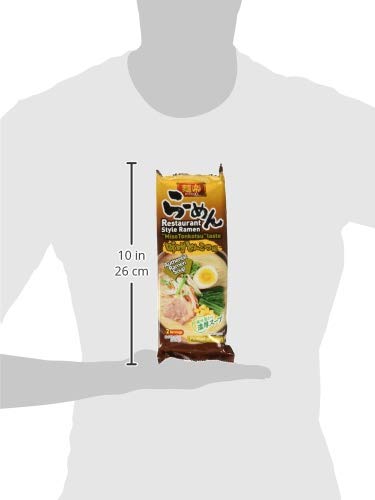 Hikari Menraku Tonkotsu Ramen Noodles, Miso, 6.5 Ounce (Pack of 4)
