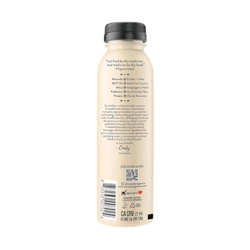 Remedy Organics Vanilla Dream Power 12-Pack | Plant Based MCT Oil Protein Shakes, Ready to Drink | USDA Organic, Vegan, Gluten F