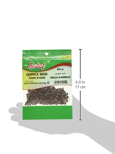 Sadaf Quince Seeds - Quince Seed Pack for Cooking - Persian Food - Semillas de Membrillo - 0.5 Oz Resealable Bag