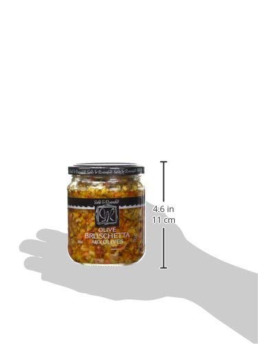 Sable & Rosenfeld Mediterranean Olive Bruschetta - Gluten-Free Green Olive Sandwich Spread with Olive Oil for Muffuletta, Sandwi