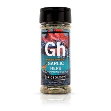 Spiceology & Derek Wolf - Garlic Herb - Argentinian-Inspired Bbq Rub - Barbeque Spices And Seasoning Blends - Use On: Lamb, Chicken, Chimichurri, Shrimp, Eggs And Vegetables - 2.8 Oz