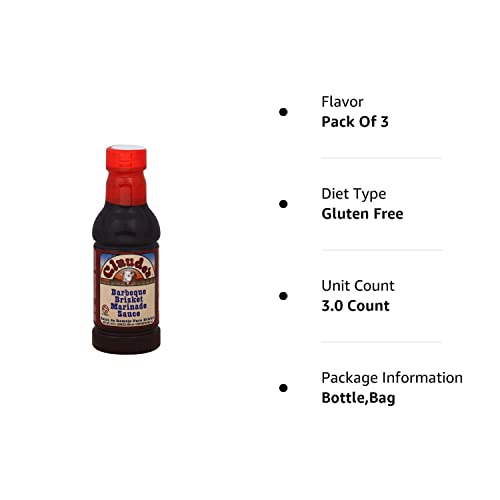 Claude'S Bbq Brisket Marinade Sauce, 16-Ounce (3)