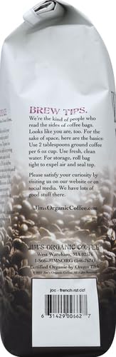 Jims Organic Coffee Coffee French Roast Decaf Og, 12 Oz