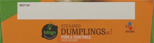 Bibigo, Steamed Dumpling Pork Vegetable, 6.6 Ounce