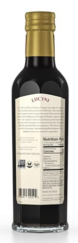 Lucini Sweet Cherry Balsamico Artisan Vinegar, 250 Ml (Pack Of 2)
