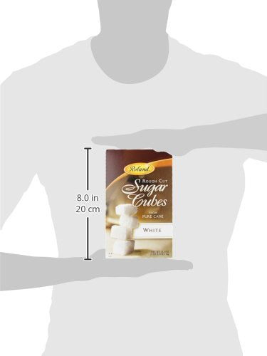 Roland Foods Rough Cut White Sugar Cubes, 35-Ounce Box, Specialty Imported Food, Pack of 2