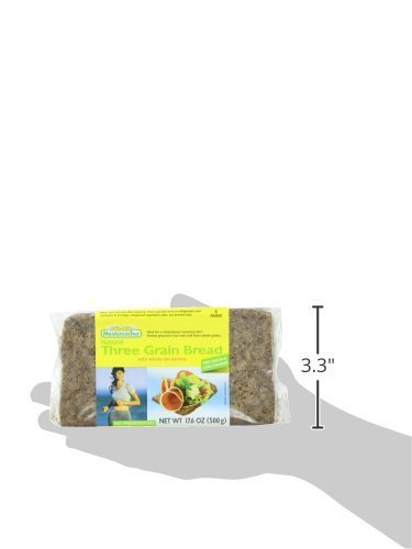 Mestemacher Natural High Fiber Bread 3 Flavor Variety Bundle: (1) Mestemacher Organic Three Grain Bread, (1) Mestemacher Pumpern