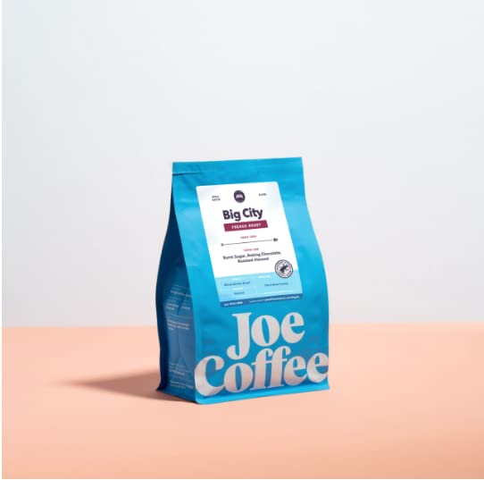 Joe Coffee Company, Big City French Roast, Dark Roast Whole Bean, 12 Oz Bag, Small-Batch Specialty Nyc Roaster