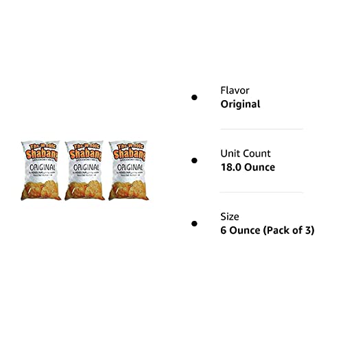 The Whole Shabang Potato Chips - 6 Oz. Bag (Original, 3 Pack) + Bonus Snack Clip