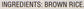 BOTAN Calrose Brown Rice, 15 Pound